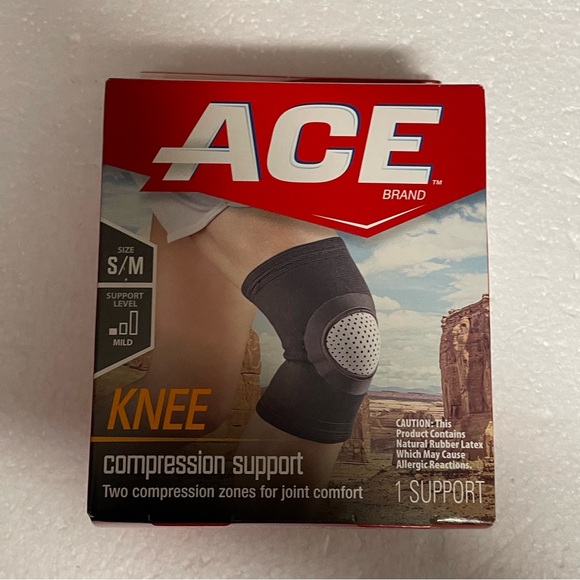 NWOT Ace Brand One Knee Compression Support with 2 compression zones Size Small - Picture 2 of 10